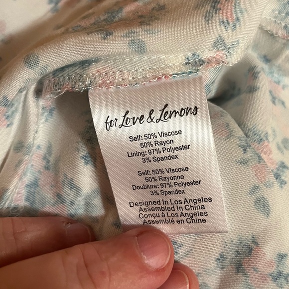 NWT For Love And Lemons Taggart Floral Mini Dress - Picture 16 of 16